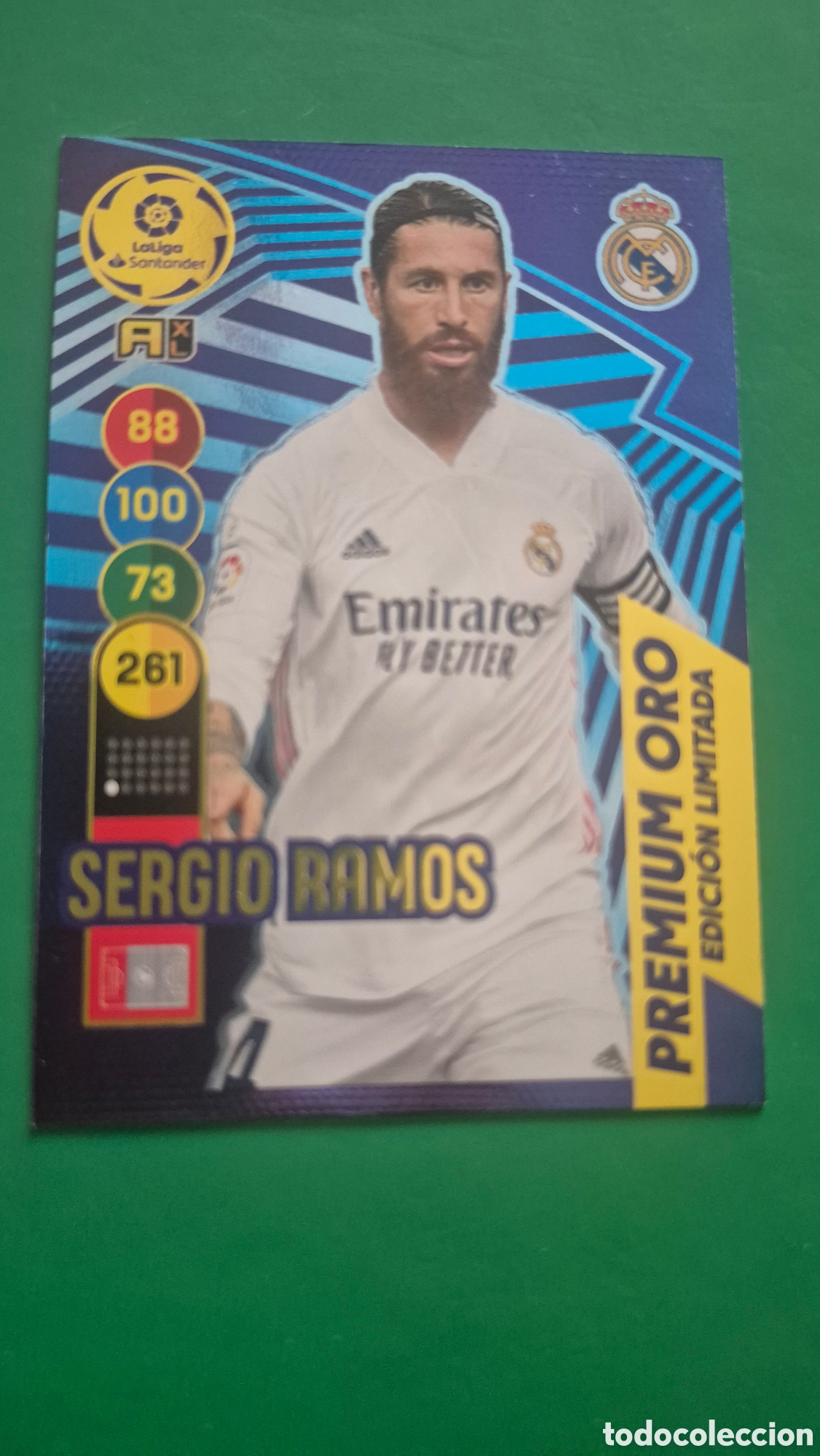Cromos de f&uacute;tbol: ADRENALYN XL 2020 2021 20 21 PANINI SERGIO RAMOS EDICION LIMITADA REAL MADRID PREMIUM ORO CARD LIGA