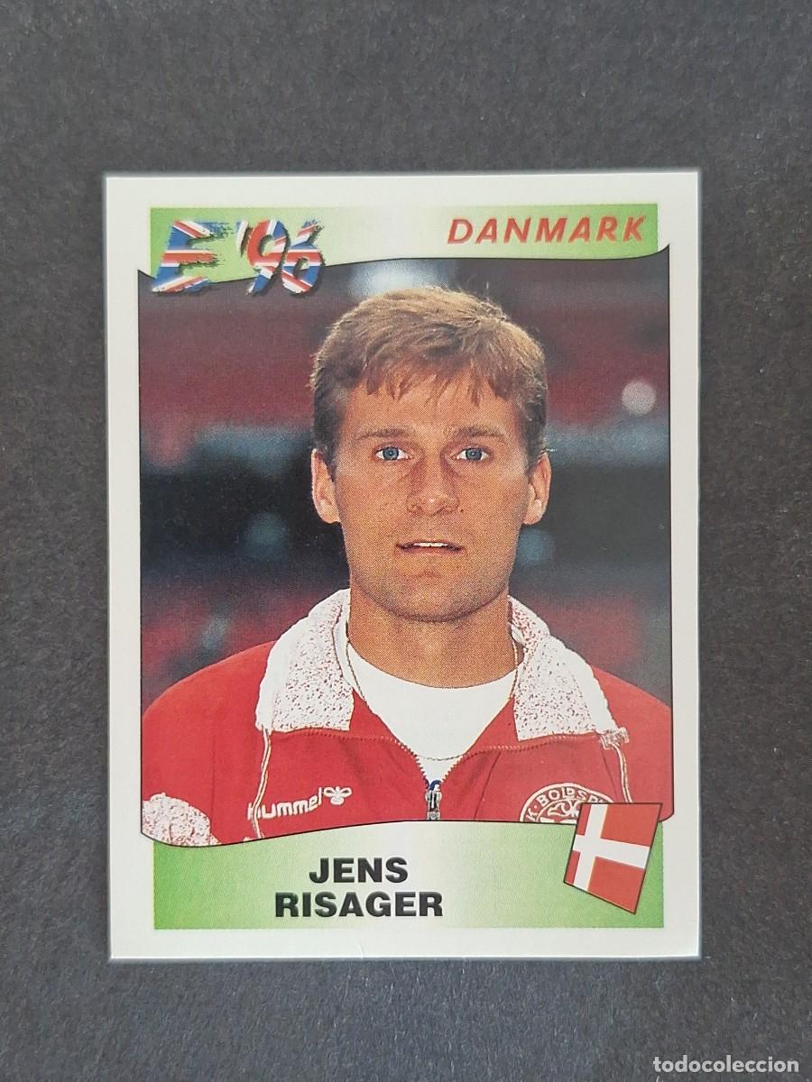 Cromos de f&uacute;tbol: L3 JENS RISAGER SELECCION DINAMARCA 281 EUROCOPA 1996 EURO 96 PANINI NUNCA PEGADO SIN PEGAR