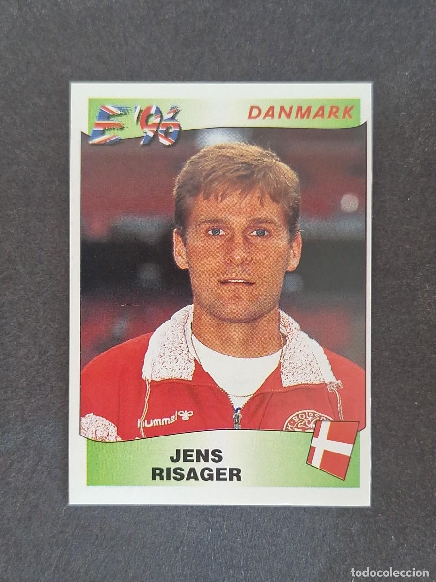 Cromos de f&uacute;tbol: L3 JENS RISAGER SELECCION DINAMARCA 281 EUROCOPA 1996 EURO 96 PANINI NUNCA PEGADO SIN PEGAR