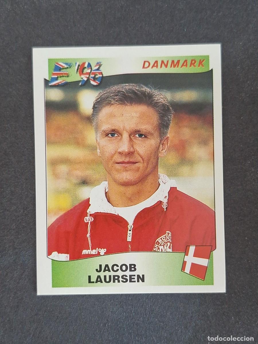 Cromos de f&uacute;tbol: L3 JACOB LAURSEN SELECCION DINAMARCA 282 EUROCOPA 1996 EURO 96 PANINI NUNCA PEGADO SIN PEGAR