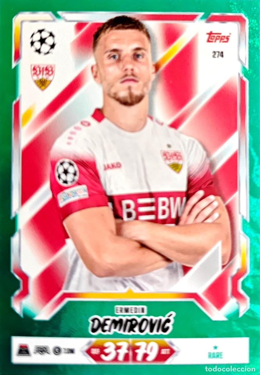 Cromos de f&uacute;tbol: 274 Ermedin Demirovic - VfB Stuttgart - AQUA - RARE - TOPPS Match Attax 2026 2027 26 27