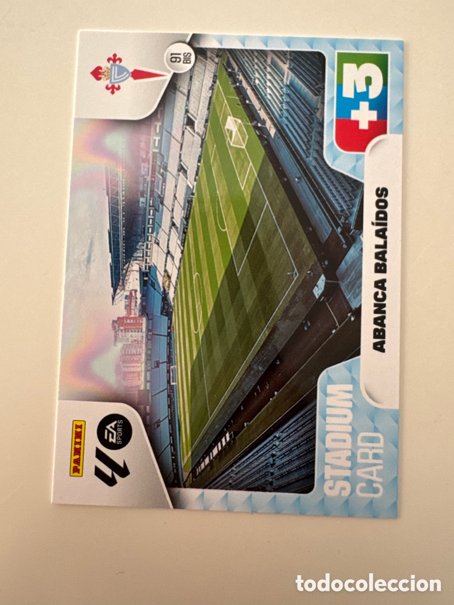 Cromos de f&uacute;tbol: PANINI ADRENALYN XL LIGA 2025-2026 25-26 &ndash; ESTADIO &ndash; Abanca Bala&iacute;dos N&ordm; 91 BIS