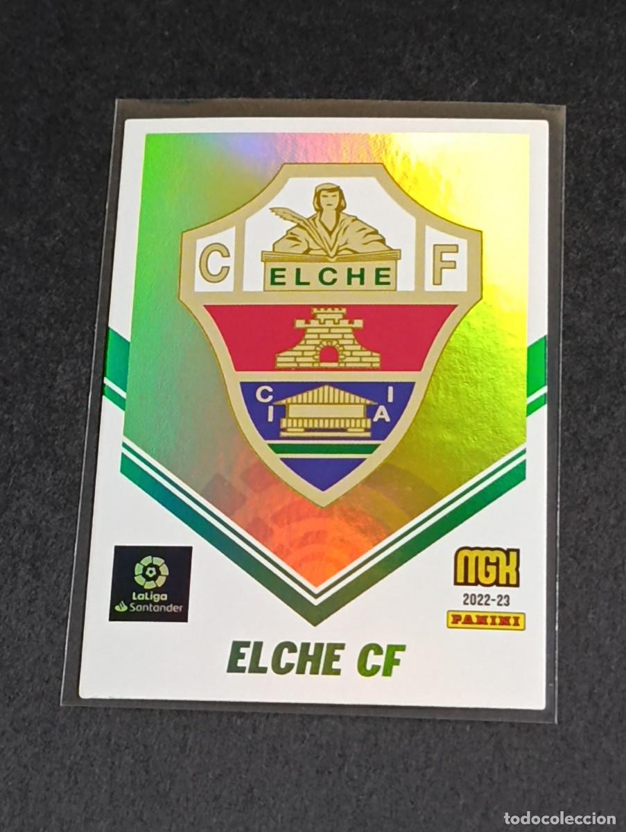 Cromos de f&uacute;tbol: ESCUDO LOGO ELCHE CF #136 - MEGACRACKS LA LIGA SANTANDER 2022 2023 - PANINI MGK 22 23 CROMO FUTBOL