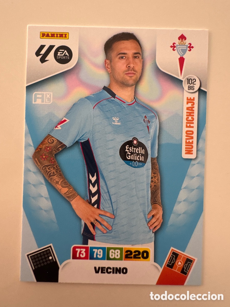Cromos de f&uacute;tbol: PANINI ADRENALYN XL LIGA 2025-2026 25-26 &ndash; Vecino Celta N&ordm; 102 BIS