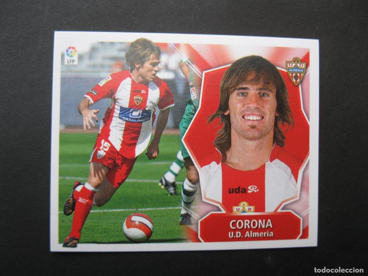 Cromos de f&uacute;tbol: CORONA (U.D. ALMERIA) - CAMPEONATO DE LIGA 08/09 - EDICIONES ESTE - NUNCA PEGADO.