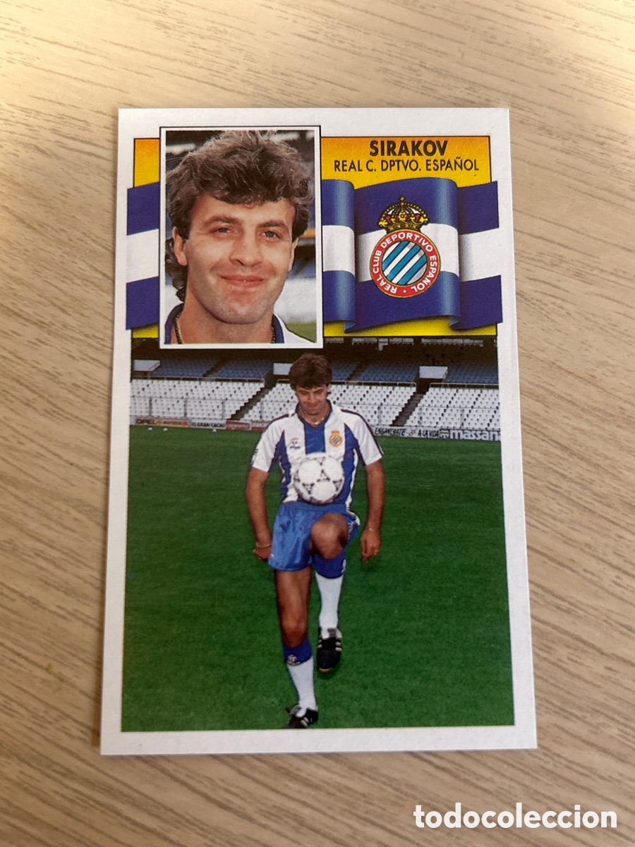Cartes &agrave; collectionner de Football: SIRAKOV ESPANYOL COLOCA LIGA ESTE 1990 1991 90 91 NUNCA PEGADO SIN PEGAR