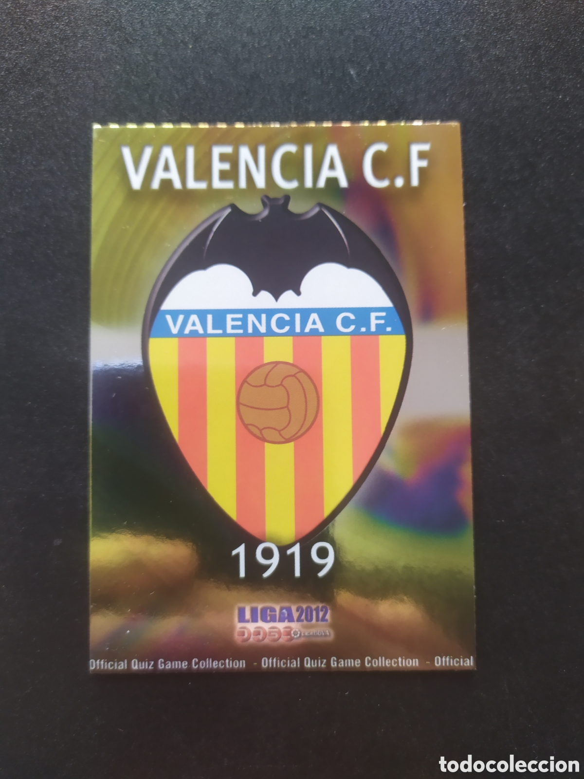 Cartes &agrave; collectionner de Football: Mundicromo fichas Liga 2011 2012 11 12 escudo brillo liso n&deg; 55 Valencia