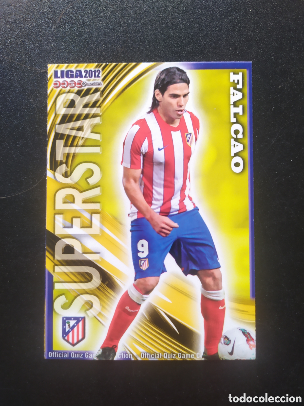 Cartes &agrave; collectionner de Football: Mundicromo fichas Liga 2011 2012 11 12 Falcao superstar mate n&deg; 188 Atl&eacute;tico Madrid
