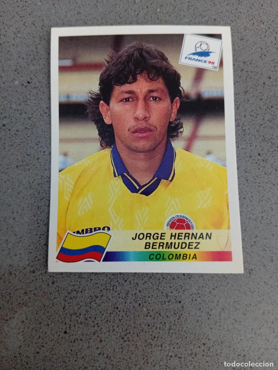 Figurine di Calcio: JORGE HERNAN BERMUDEZ 449 COLOMBIA PANINI FRANCIA 1998 98 SIN PEGAR NUNCA PEGADO