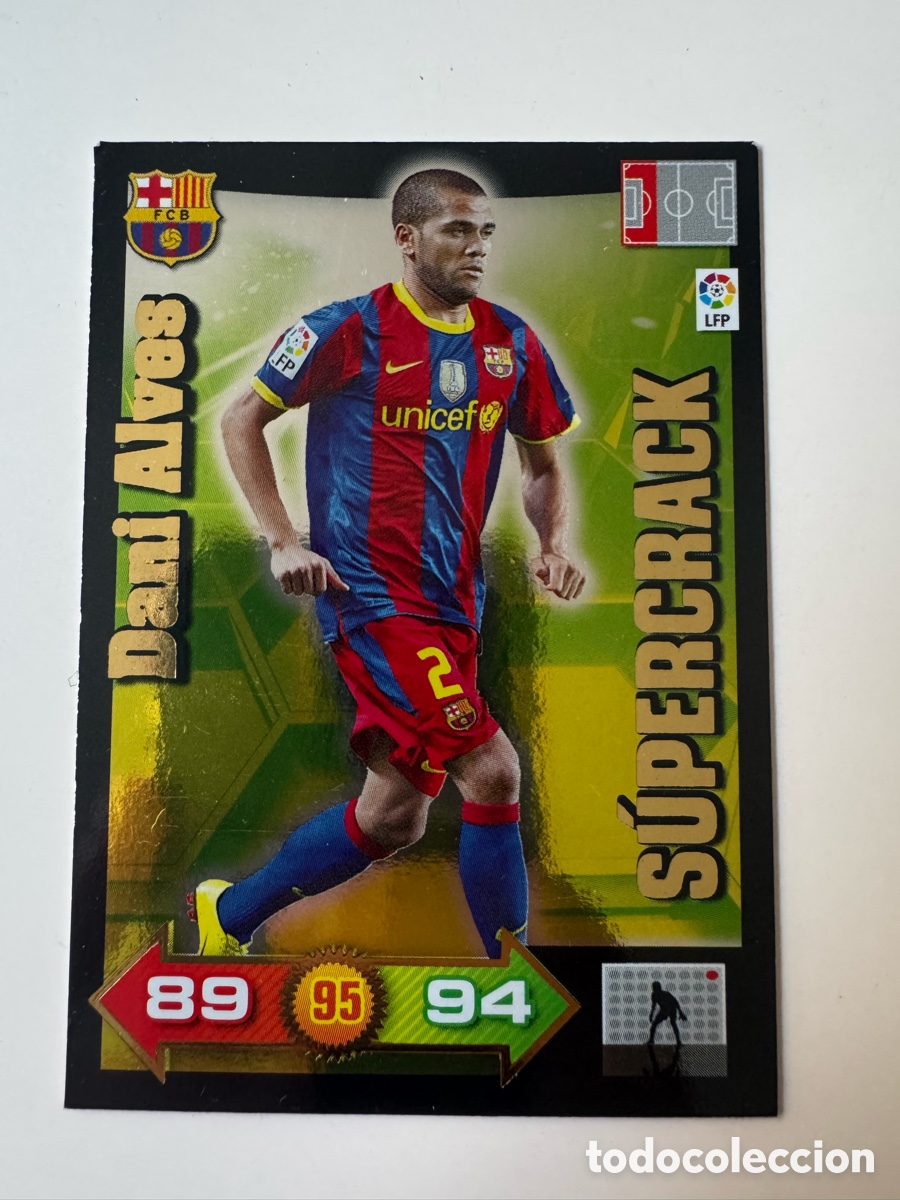 Figurine di Calcio: PANINI ADRENALYN XL LIGA 2010-2011 10 11 &ndash; SUPERCRACK &ndash; DANI ALVES FC BARCELONA