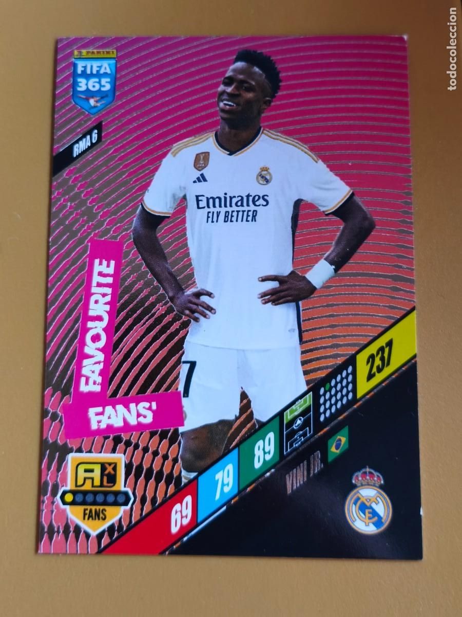 Cromos de f&uacute;tbol: vinicius, fifa 365 adrenalyn 2024