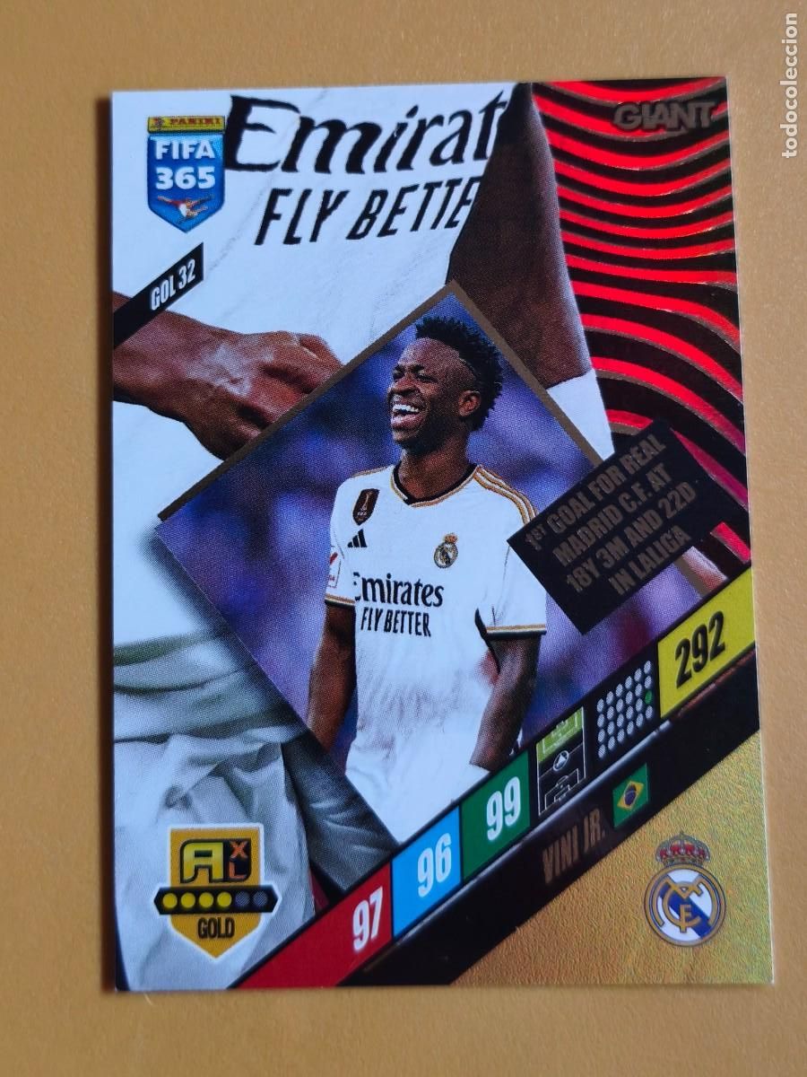 Cromos de f&uacute;tbol: vinicius, fifa 365 adrenalyn 2024