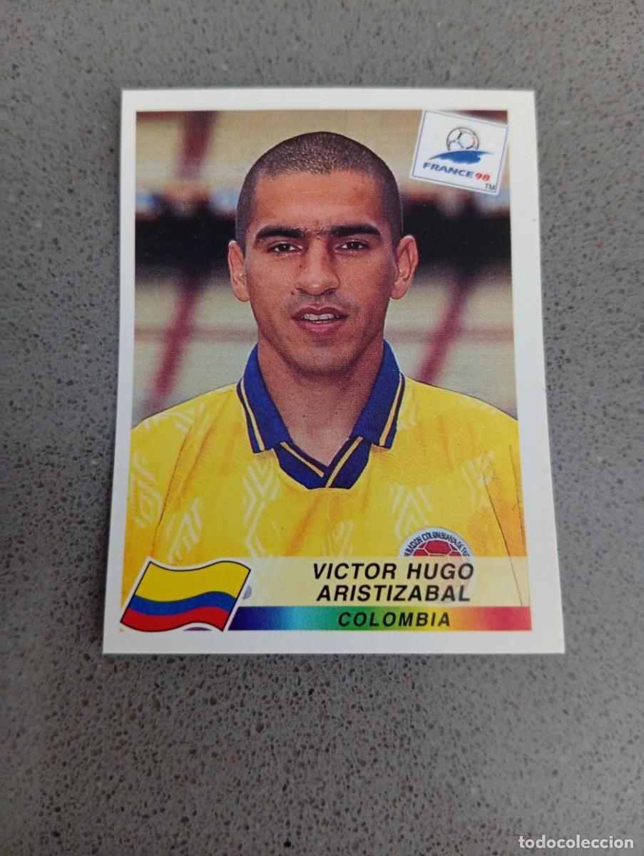 Cromos de f&uacute;tbol: VICTOR HUGO ARISTIZABAL 461 COLOMBIA PANINI FRANCIA 1998 98 SIN PEGAR NUNCA PEGADO