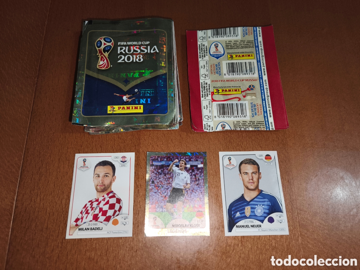 Cromos de f&uacute;tbol: Lote 26 sobres Fifa World Cup RUSSIA 2018