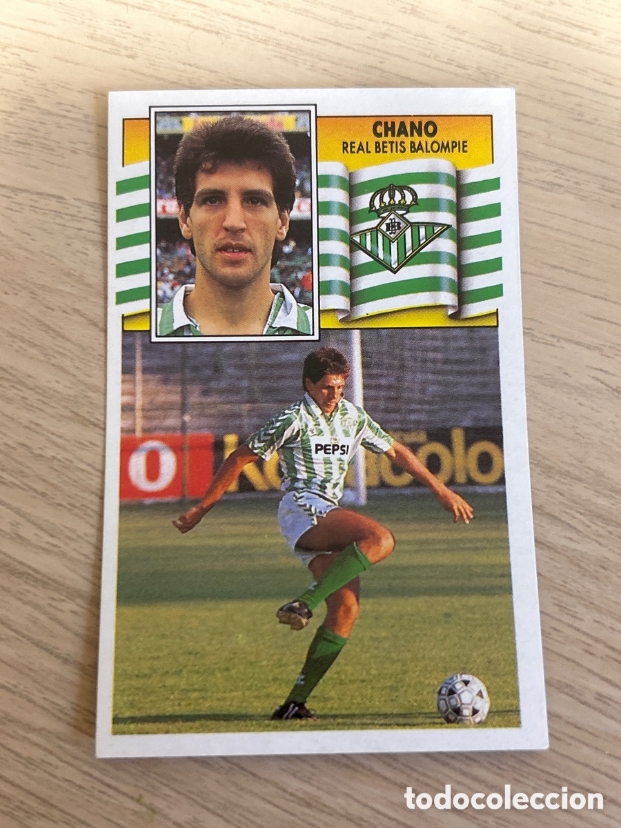 Cartes &agrave; collectionner de Football: CHANO BETIS LIGA ESTE 1990 1991 90 91 NUNCA PEGADO SIN PEGAR