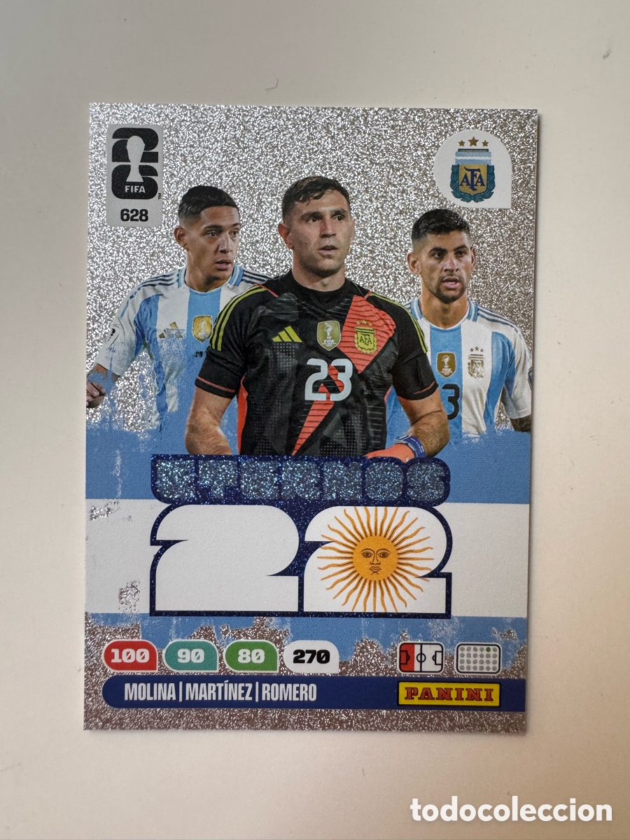 Cartes &agrave; collectionner de Football: PANINI ADRENALYN XL FIFA WORLD CUP 2026 26 MOLINA MARTINEZ ROMERO N 628 ETERNOS ARGENTINA