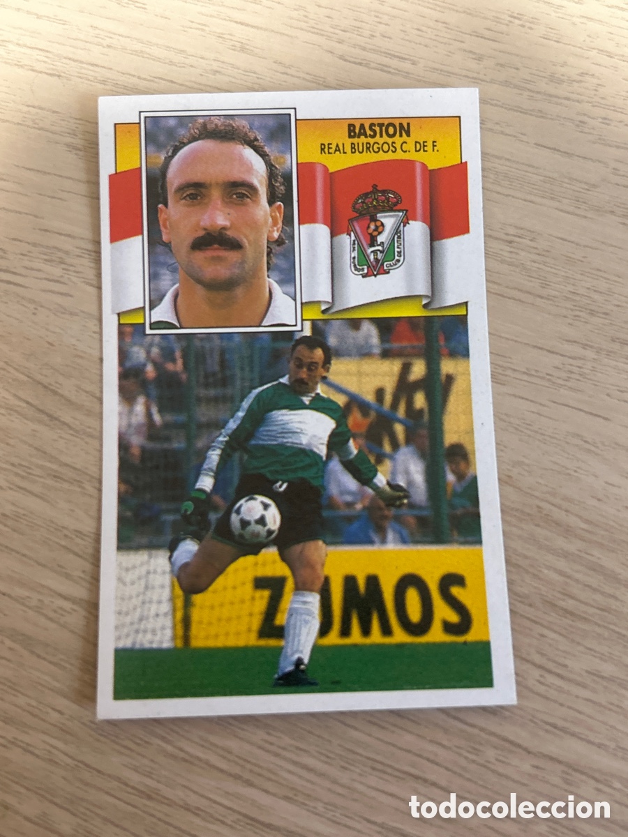 Cromos de f&uacute;tbol: BASTON BURGOS LIGA ESTE 1990 1991 90 91 NUNCA PEGADO SIN PEGAR