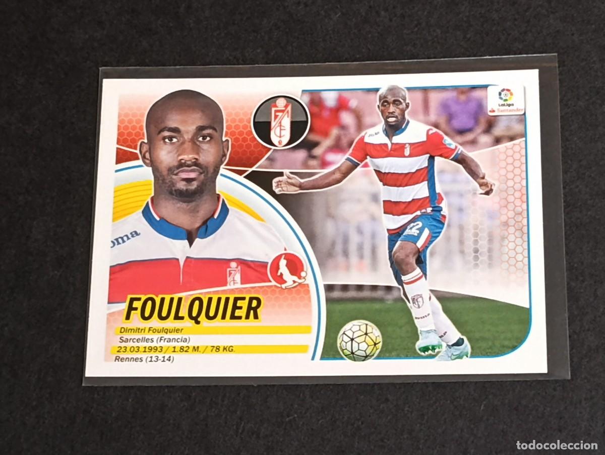 Cromos de f&uacute;tbol: FOULQUIER N&ordm; 4 GRANADA CF - PANINI COLECCIONES ESTE LA LIGA SANTANDER 2016 2017 - 16 17 LOGO VERSION