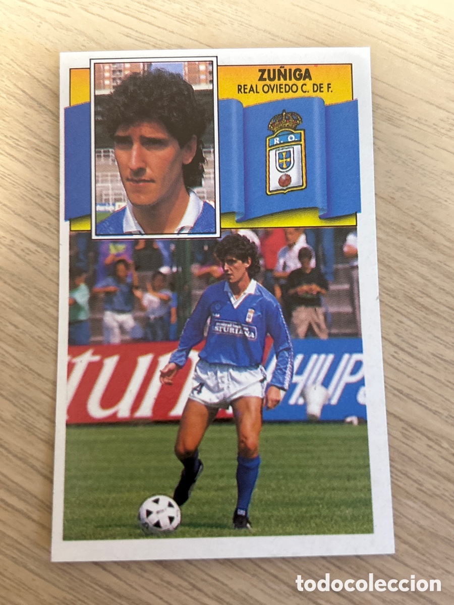 Cromos de f&uacute;tbol: ZU&Ntilde;IGA OVIEDO LIGA ESTE 1990 1991 90 91 NUNCA PEGADO SIN PEGAR
