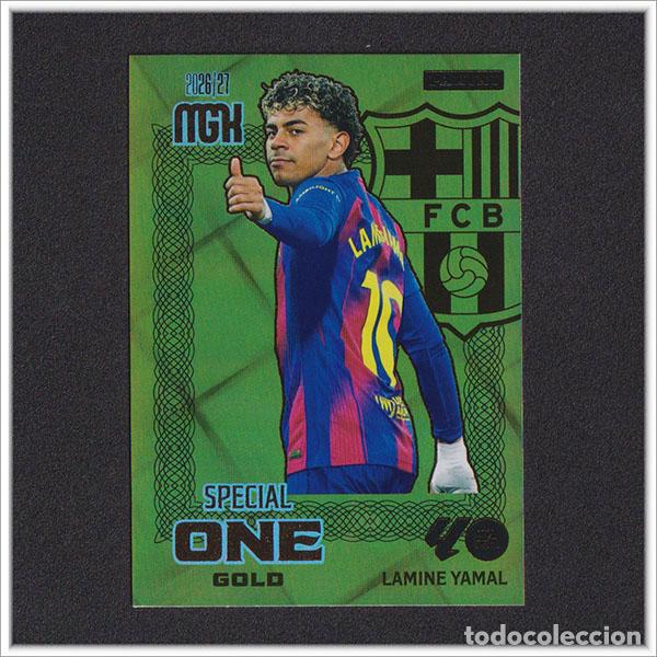 Football Stickers: MEGACRACKS 2026 2027 26 27 PANINI LAMINE YAMAL SPECIAL ONE GOLD BARCELONA BAR&Ccedil;A COLECCI&Oacute;N LIGA MGK