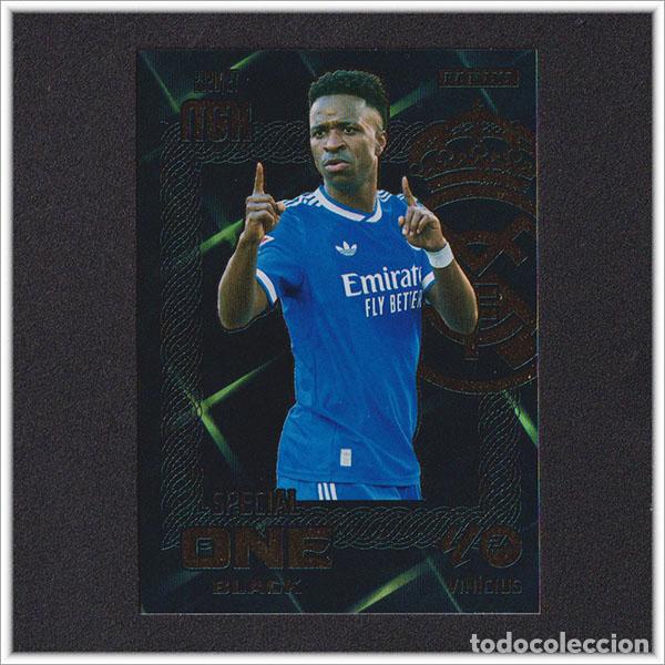 Football Stickers: MEGACRACKS 2026 2027 26 27 PANINI VINICIUS SPECIAL ONE BLACK REAL MADRID ALBUM COLECCI&Oacute;N LIGA MGK
