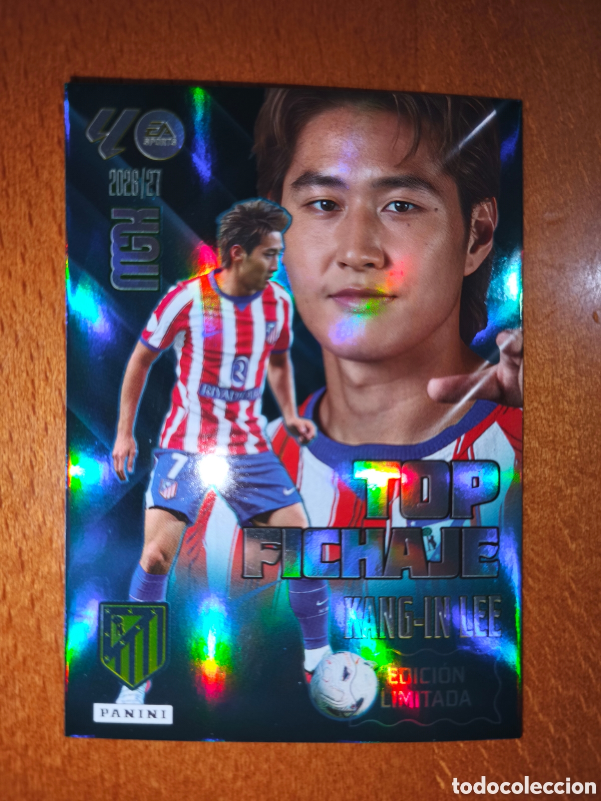 Fu&szlig;ball-Sticker: Kang-In Lee TOP FICHAJE Edici&oacute;n Limitada Megacracks 26/27 Atl&eacute;tico De Madrid