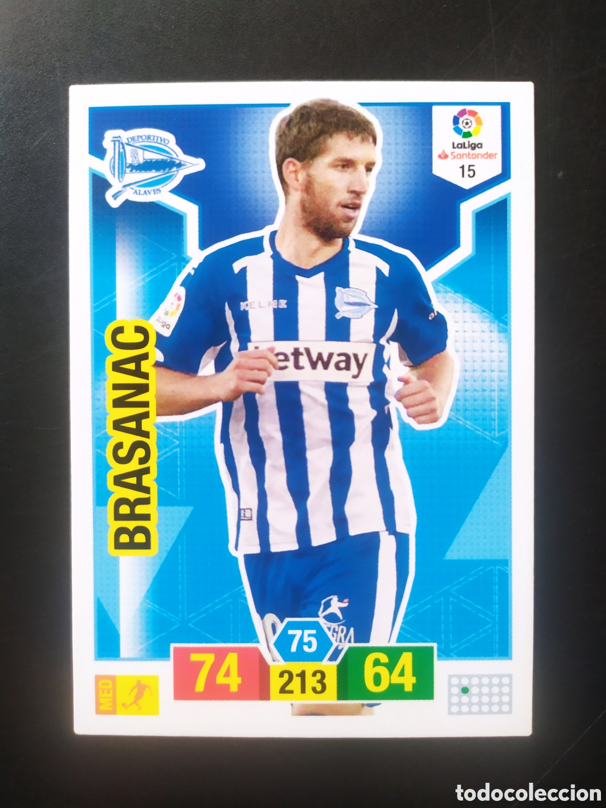 Fu&szlig;ball-Sticker: Adrenalyn 2018 2019 18 19 panini Brasanac n&deg; 15 Alaves