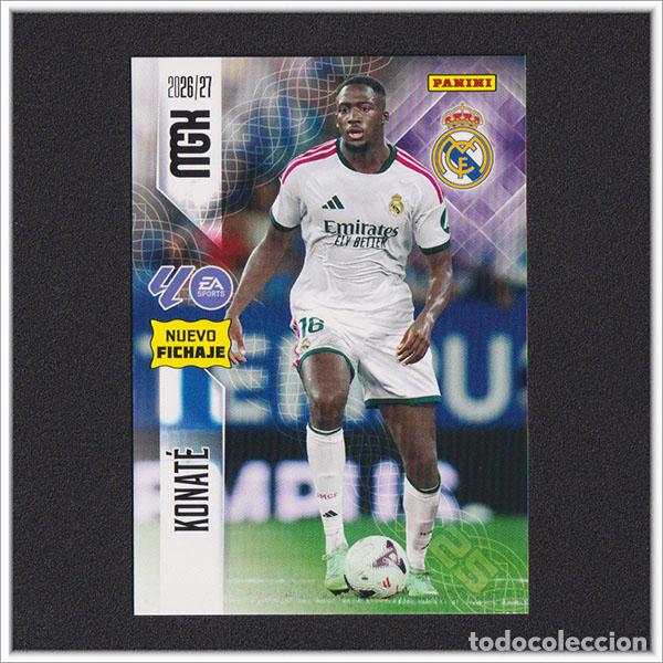 Fu&szlig;ball-Sticker: MEGACRACKS 2026 2027 26 27 PANINI KONATE 464 FICHAJE REAL MADRID COLECCI&Oacute;N ALBUM LIGA MGK 2&ordf; ED