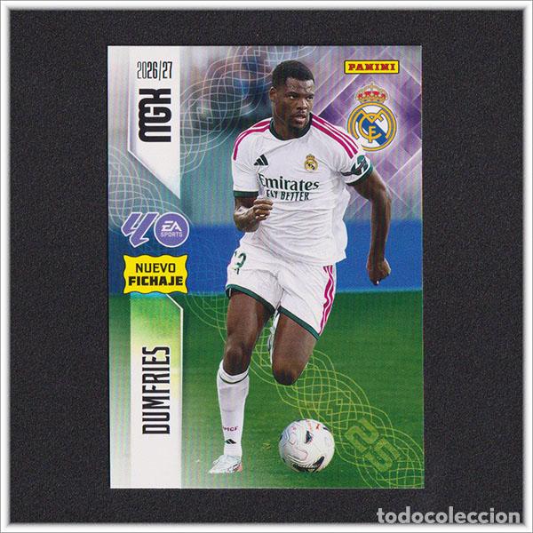 Fu&szlig;ball-Sticker: MEGACRACKS 2026 2027 26 27 PANINI DUMFRIES 472 FICHAJE REAL MADRID COLECCI&Oacute;N LIGA MGK 2&ordf; ED