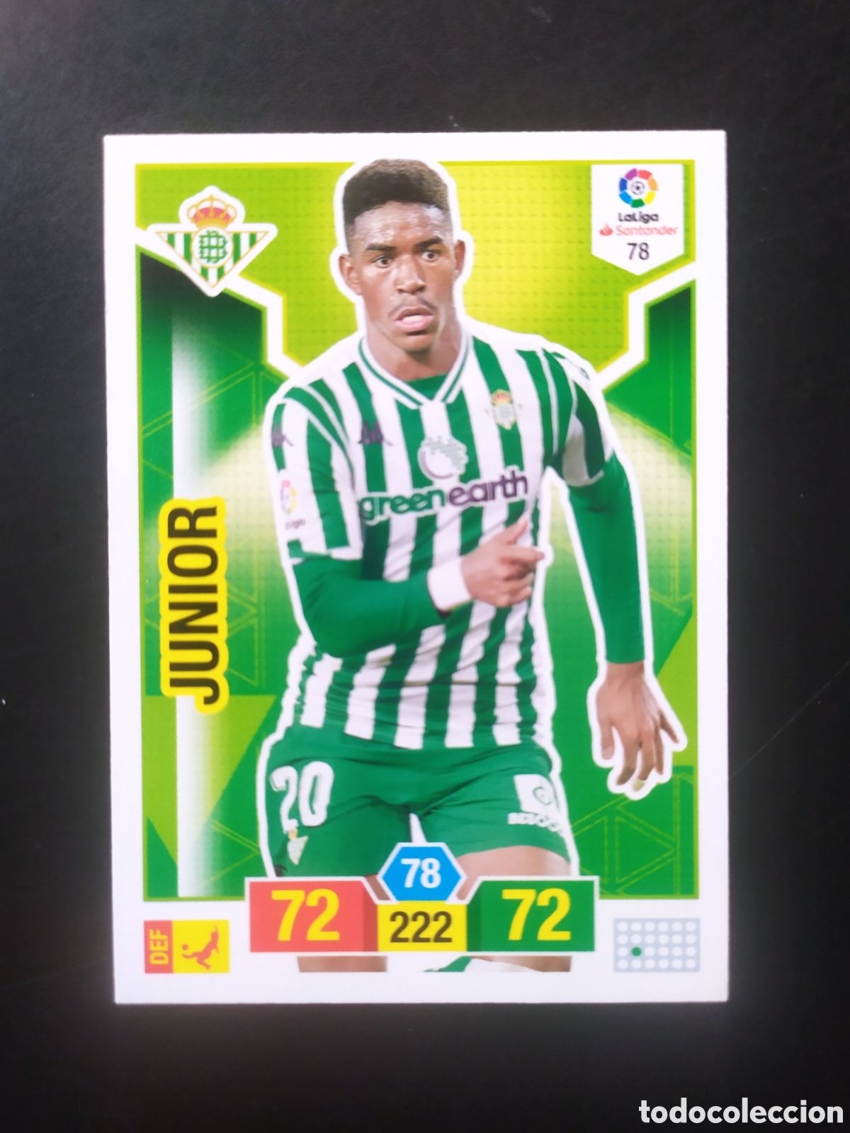 Cromos de f&uacute;tbol: Adrenalyn 2018 2019 18 19 panini Junior n&deg; 78 Real Betis