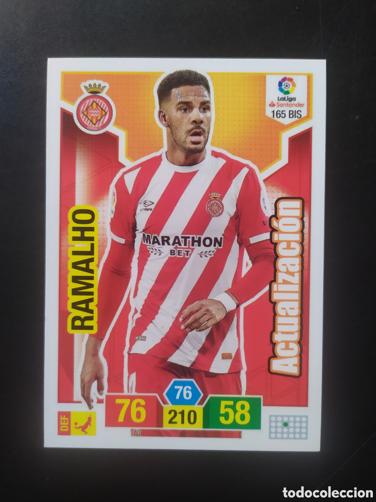 Cromos de f&uacute;tbol: Adrenalyn 2018 2019 18 19 panini Ramalho actualizaci&oacute;n n&deg; 165 bis Girona