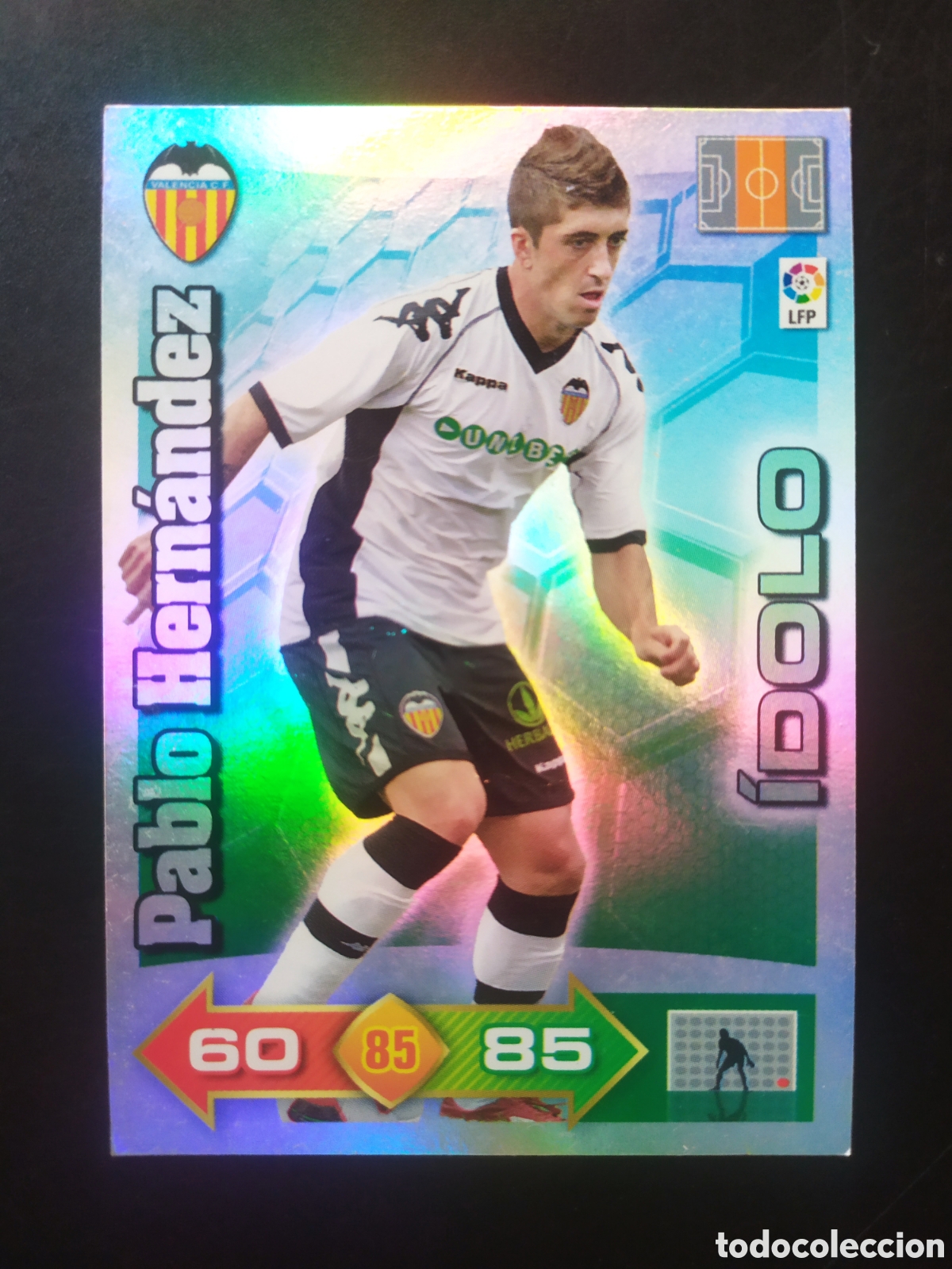 Cromos de f&uacute;tbol: Adrenalyn 2010 2011 10 11 panini Pablo Hern&aacute;ndez idolo n&deg; 404 Valencia