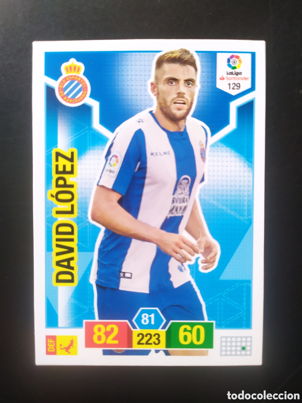 Cromos de f&uacute;tbol: Adrenalyn 2018 2019 18 19 panini David L&oacute;pez n&deg; 129 Espanyol