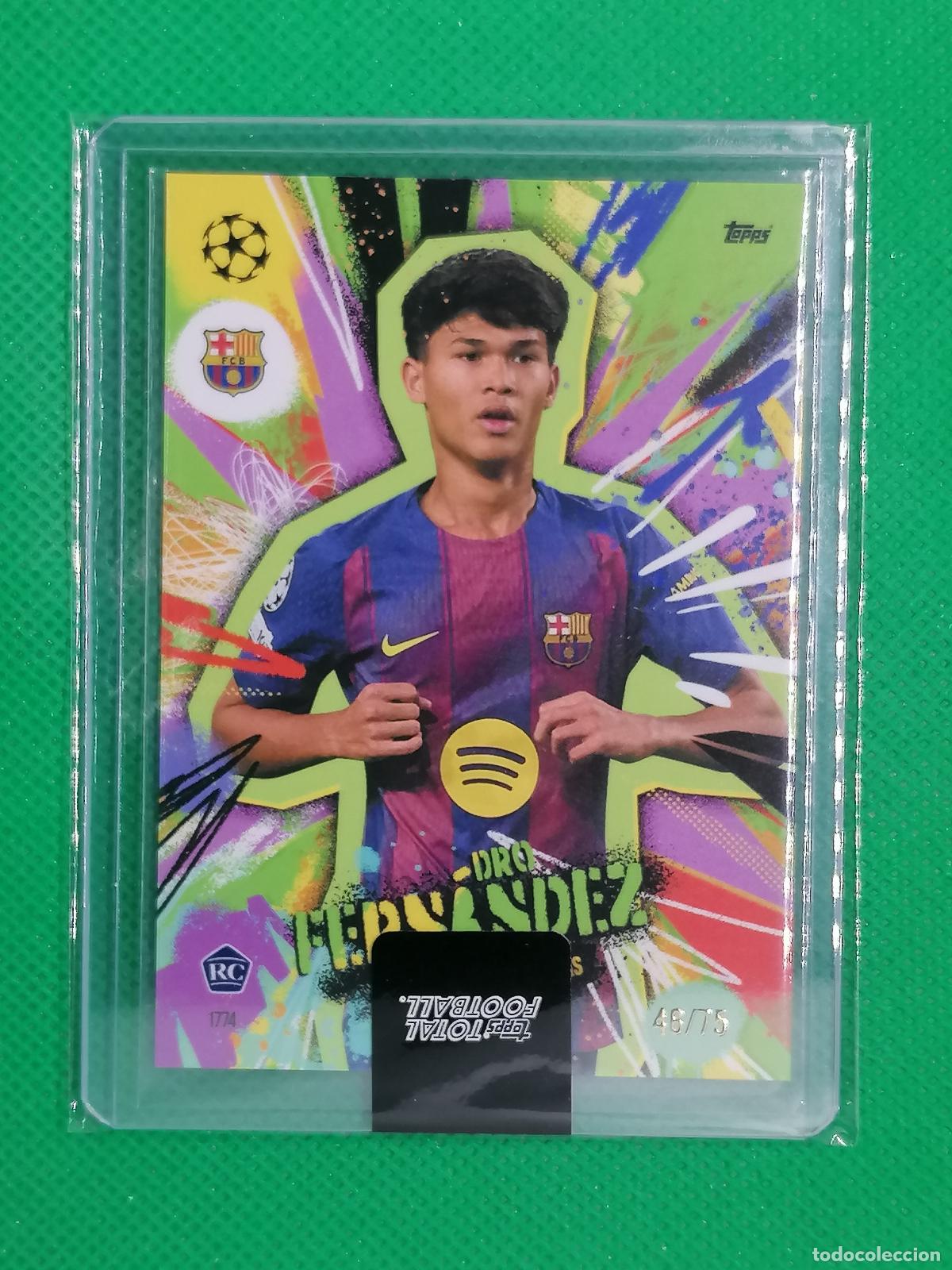 Football Stickers: DRO FERNANDEZ BARCELONA ROOKIE NEXT GOAL WINS /75 ⚽ TTF TOPPS TOTAL FOOTBALL 25 26 2025 2026 ⚽