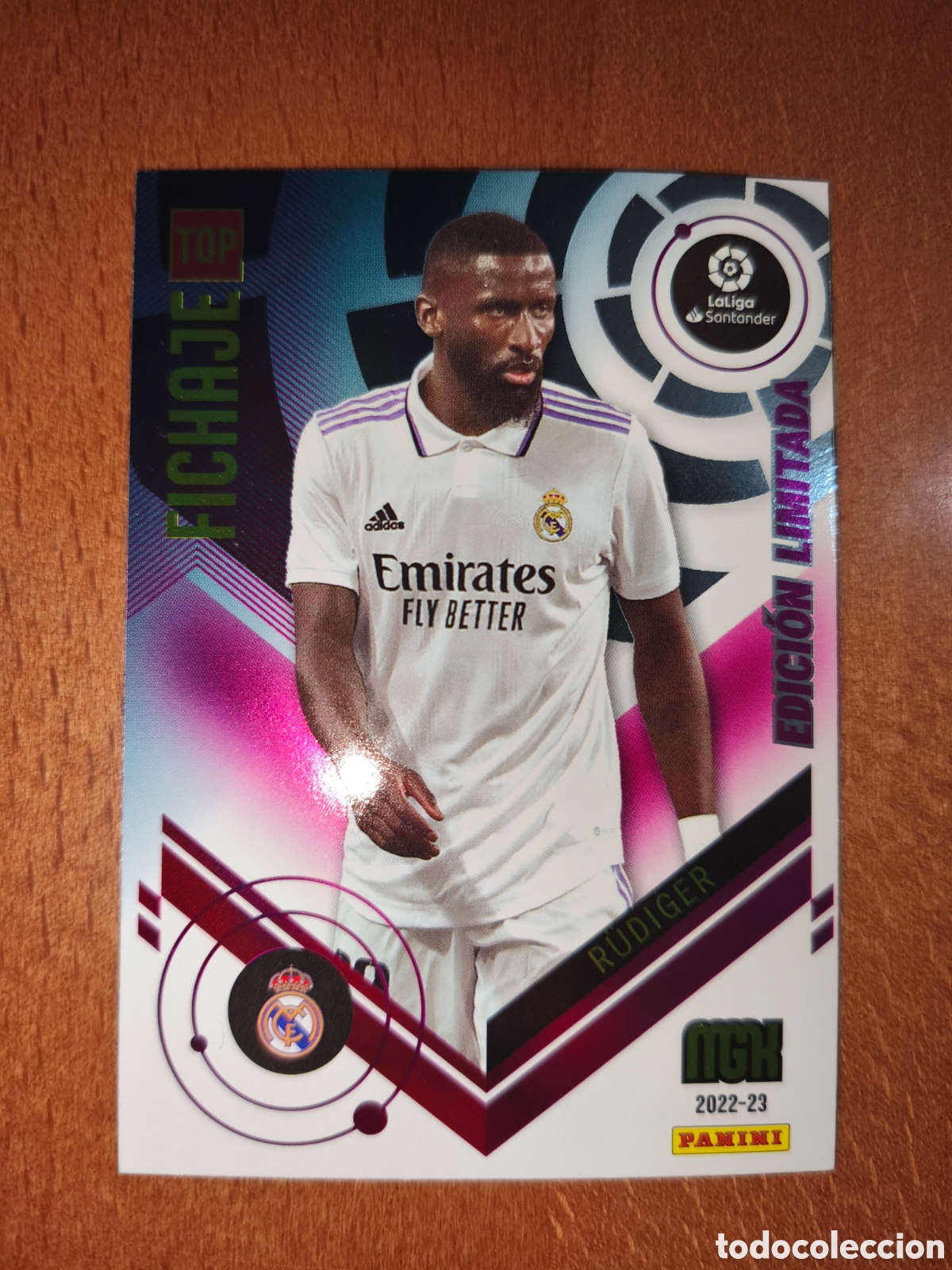 Football Stickers: Rudiger TOP FICHAJE Edici&oacute;n Limitada Megacracks 22/23 Real Madrid