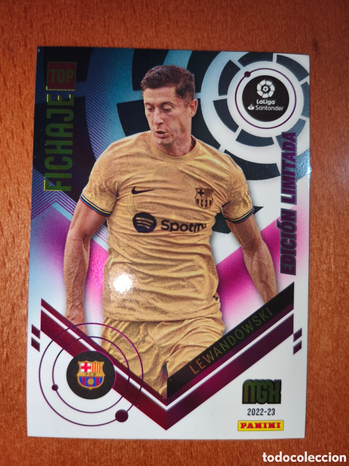 Cromos de Futebol: Lewandowski TOP FICHAJE Edici&oacute;n Limitada Megacracks 22/23 Barcelona