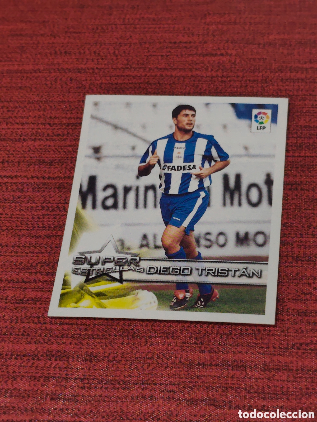 Cromos de f&uacute;tbol: 14 DIEGO TRIST&Aacute;N DEPORTIVO SUPERLIGA DE ESTRELLAS 2002 2003