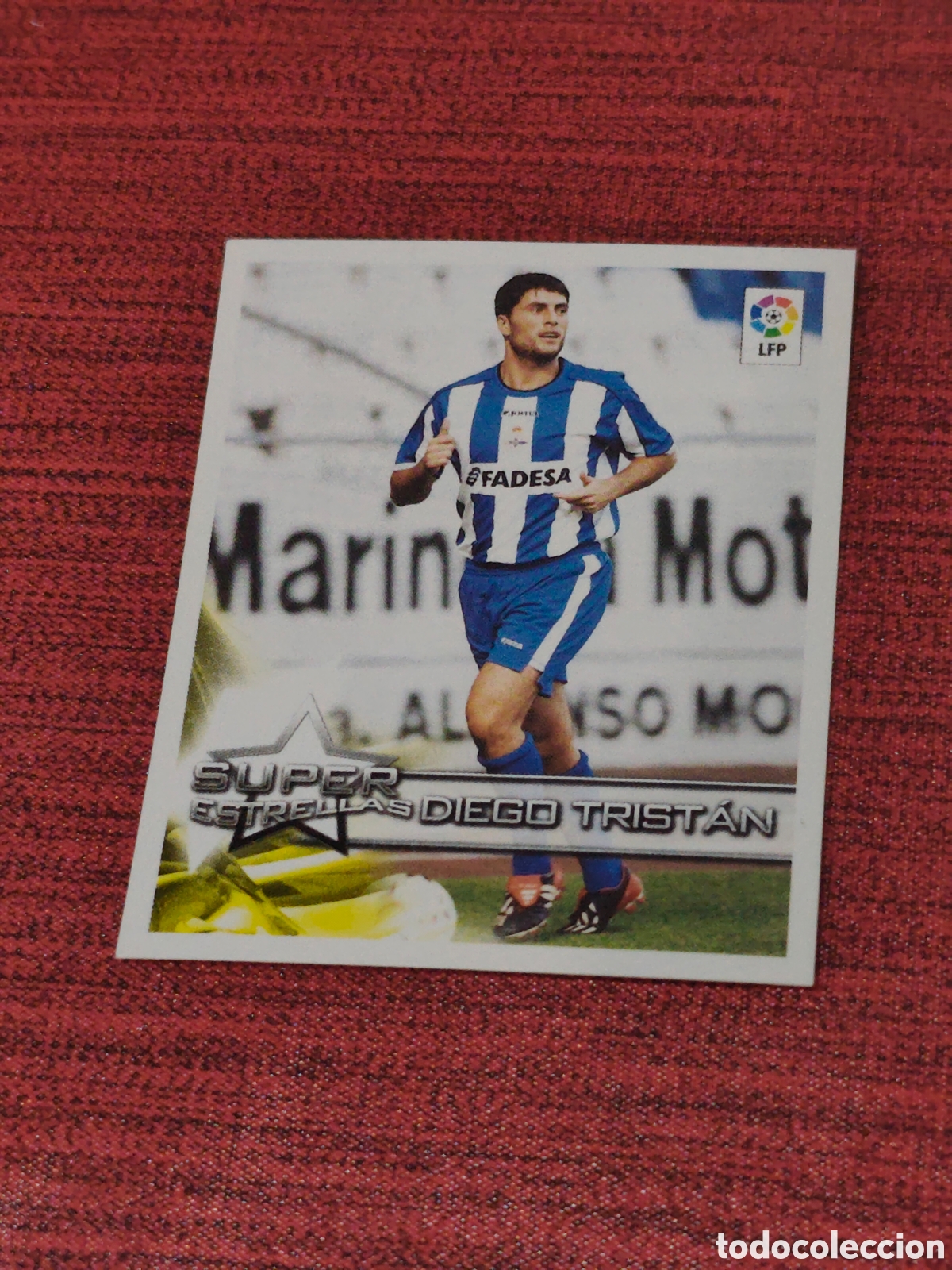 Cromos de f&uacute;tbol: 14 DIEGO TRIST&Aacute;N DEPORTIVO SUPERLIGA DE ESTRELLAS 2002 2003