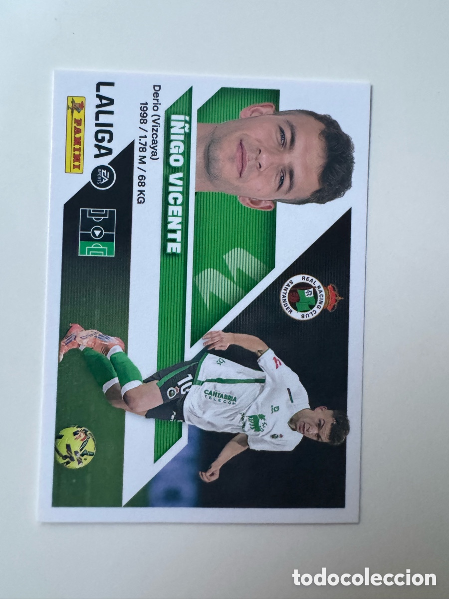Cromos de f&uacute;tbol: PANINI LIGA ESTE 2026-2027 26 27 &ndash; N&ordm; 18 &ndash; I&ntilde;igo Vicente Racing de Santander