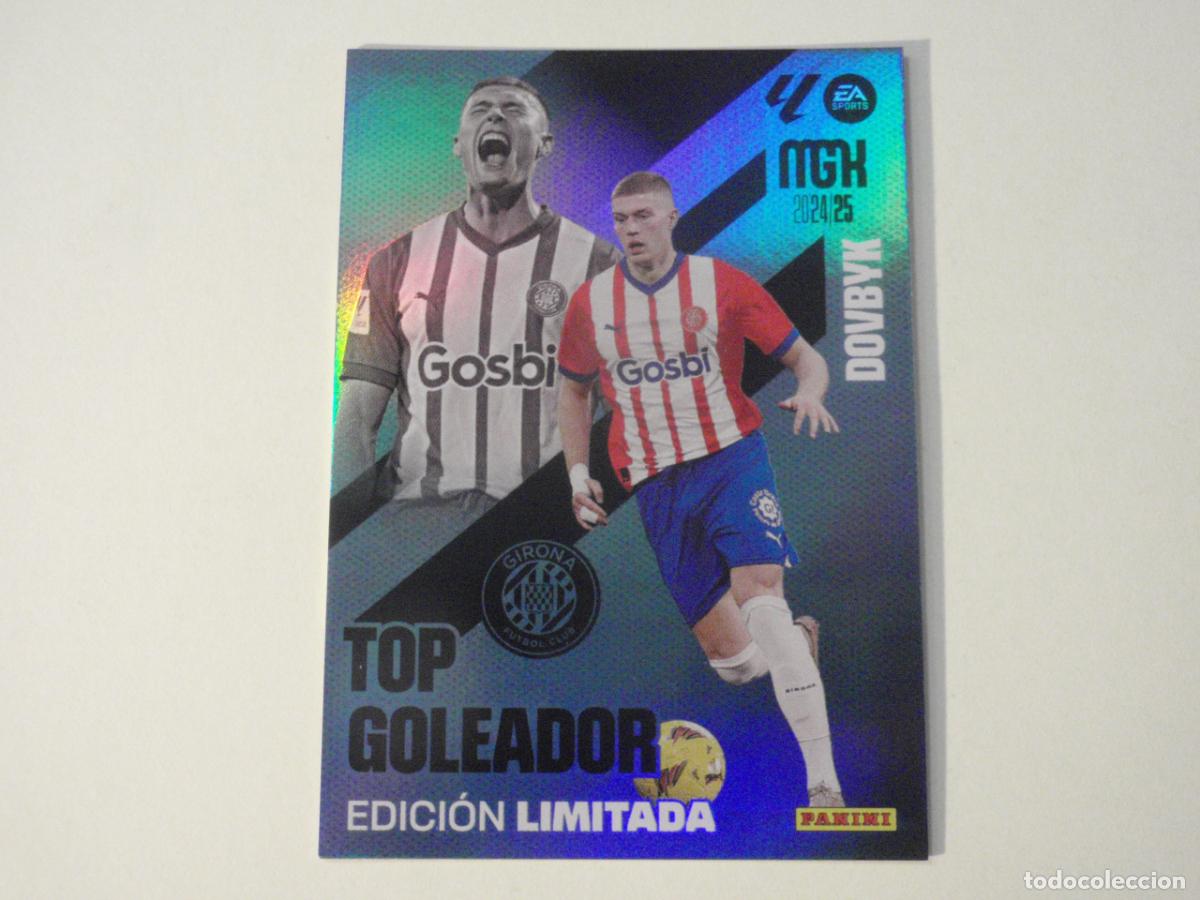Cromos de f&uacute;tbol: DOVBYK TOP GOLEADOR EDICI&Oacute;N LIMITADA. Trading card MGK Megacracks LA LIGA 2024 2025 Panini. 24 25