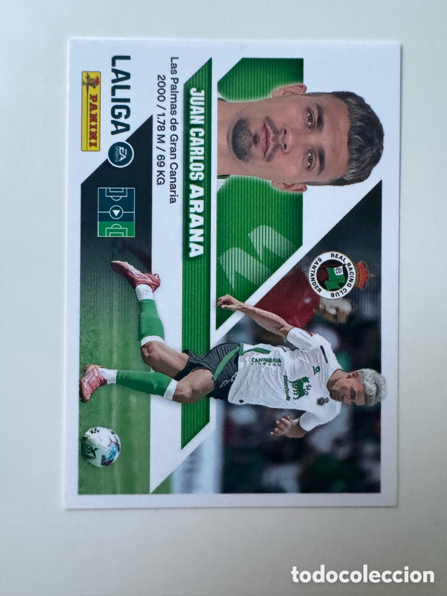 Cromos de f&uacute;tbol: PANINI LIGA ESTE 2026-2027 26 27 &ndash; N&ordm; 19 &ndash; Juan Carlos Arana Racing de Santander