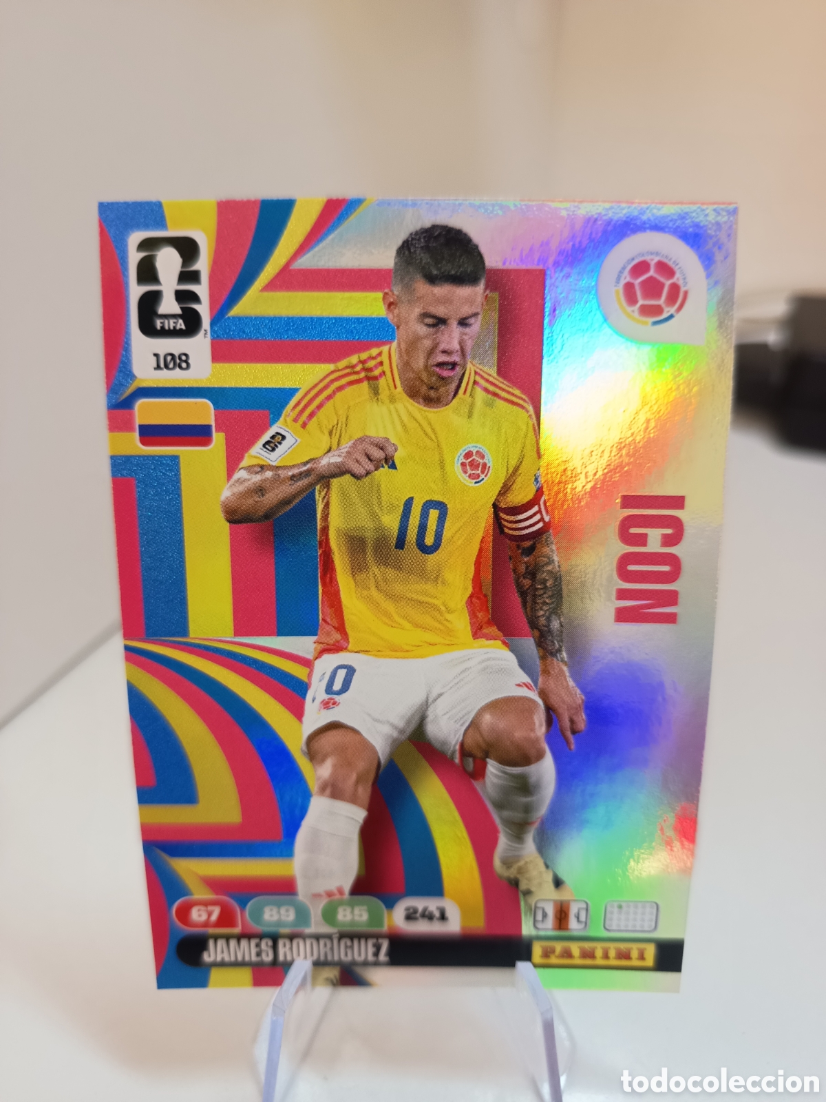 Figurine di Calcio: 108 JAMES RODRIGUEZ WORLD CUP 2026 ADRENALYN MUNDIAL