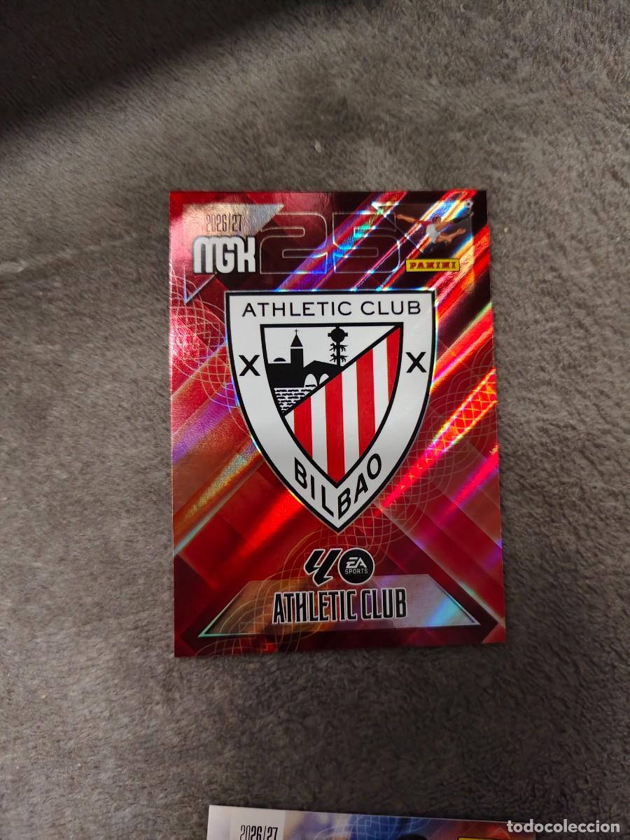 Figurine di Calcio: 37 MEGACRACKS MGK 2026 27 ESCUDO ATHLETIC CLUB BASE CARD 26 2027 PANINI AAW