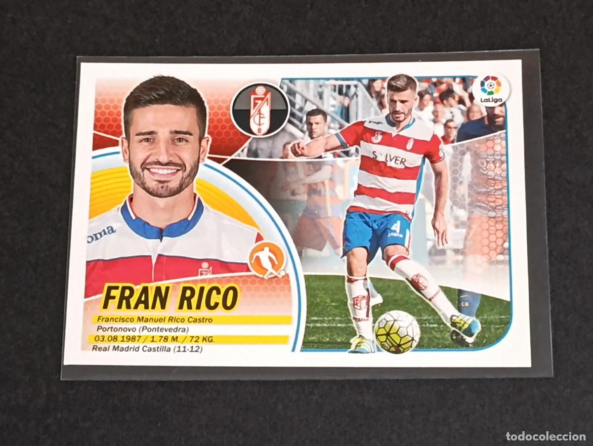 Figurine di Calcio: FRAN RICO N&ordm; 10 GRANADA CF - PANINI COLECCIONES ESTE LA LIGA SANTANDER 2016 2017 - 16 17 LOGO ERROR