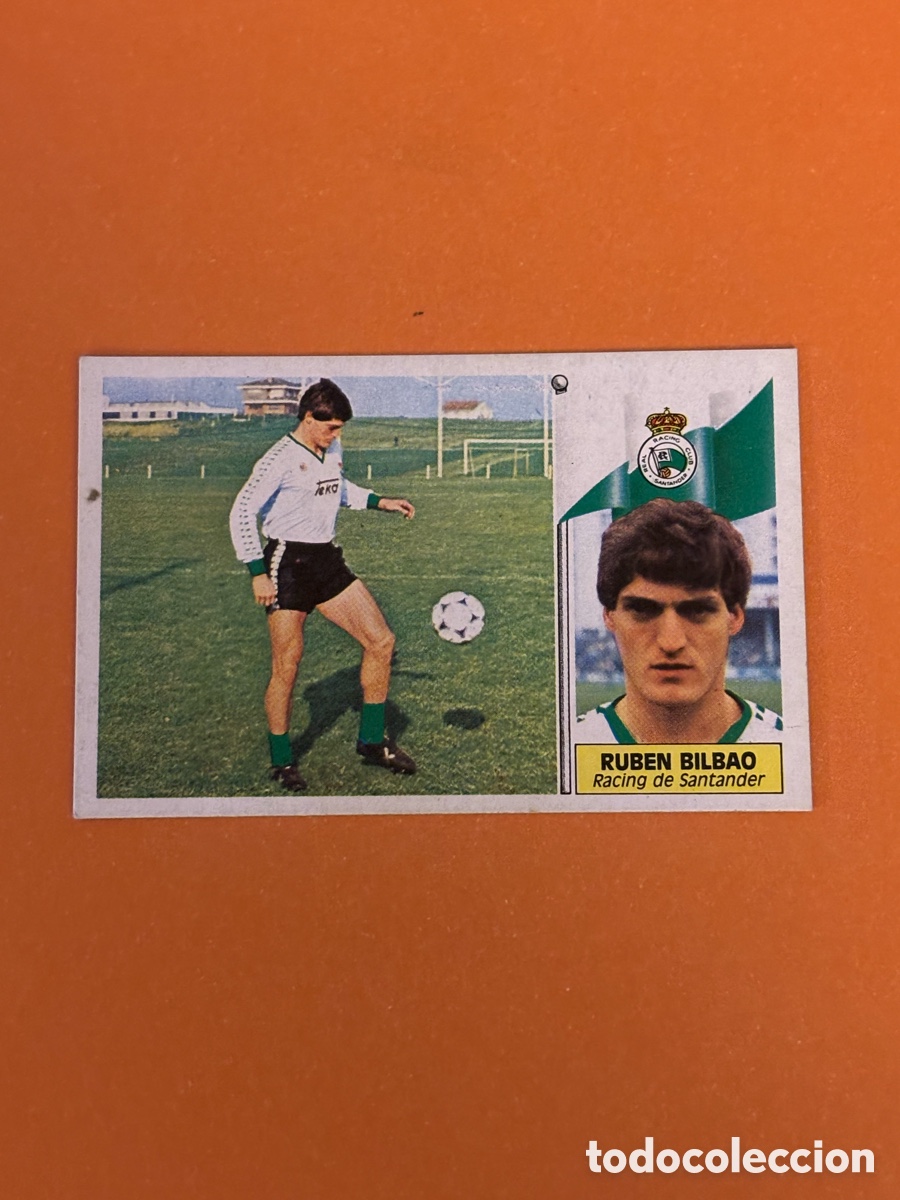 Figurine di Calcio: RUBEN BILBAO RACING SANTANDER BAJA LIGA ESTE 1986/87 86 87 NUNCA PEGADO SIN PEGAR