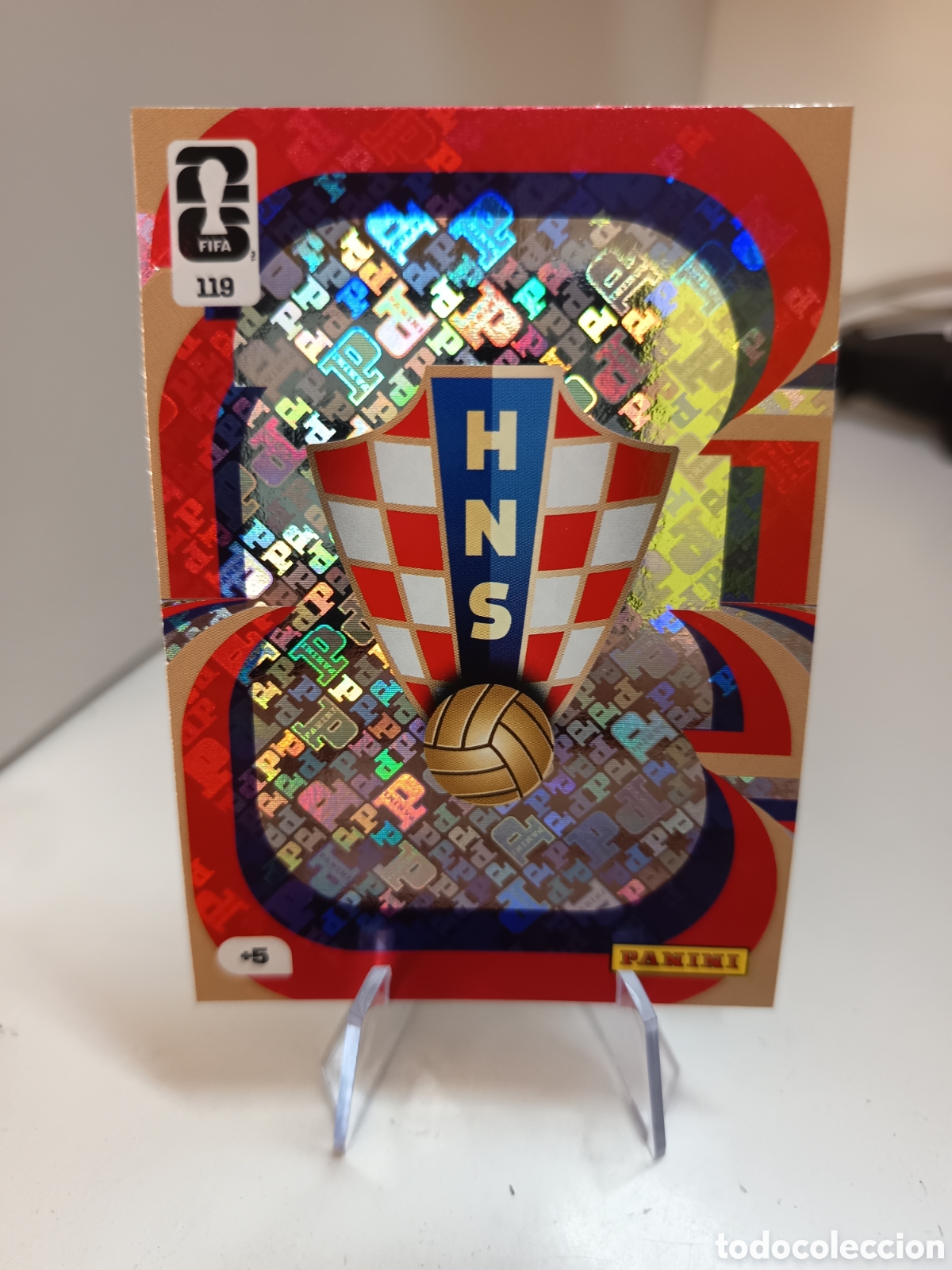Figurine di Calcio: 119 ESCUDO CROACIA WORLD CUP 2026 ADRENALYN MUNDIAL
