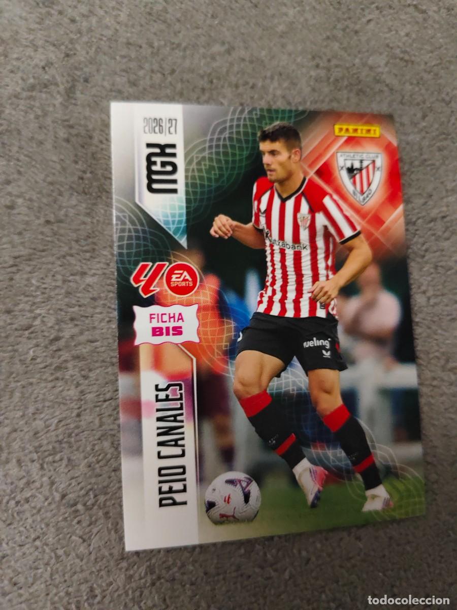 Cromos de f&uacute;tbol: 47 BIS PEIO CANALES ATHLETIC CLUB MEGACRACKS MGK 2026 27 FICHAS BIS 47BIS 26 2027 PANINI AAW
