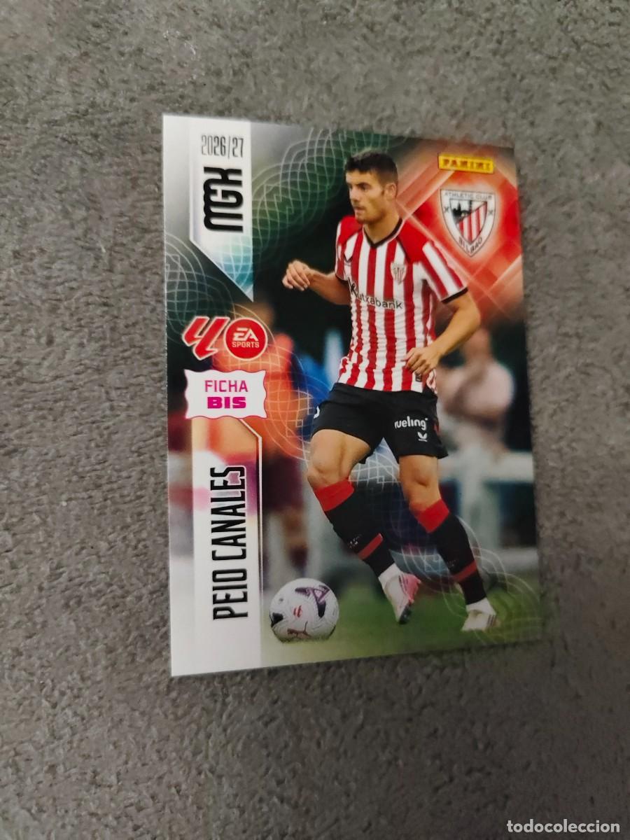 Cromos de f&uacute;tbol: 47 BIS PEIO CANALES ATHLETIC CLUB MEGACRACKS MGK 2026 27 FICHAS BIS 47BIS 26 2027 PANINI AAW