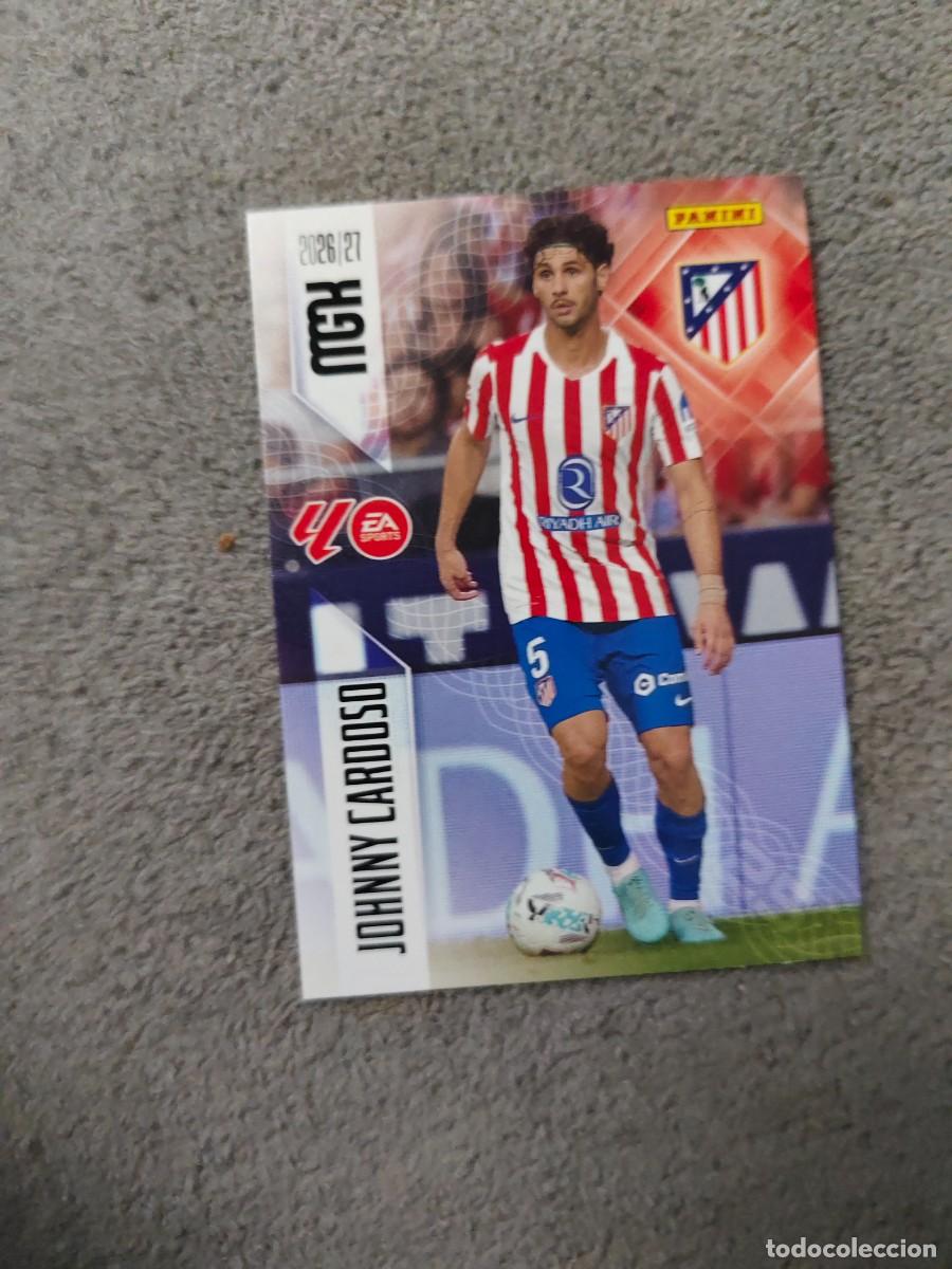 Cromos de f&uacute;tbol: 66 MEGACRACKS MGK 2026 27 JOHNNY CARDOSO ATL&Eacute;TICO DE MADRID BASE CARD 26 2027 PANINI AAW