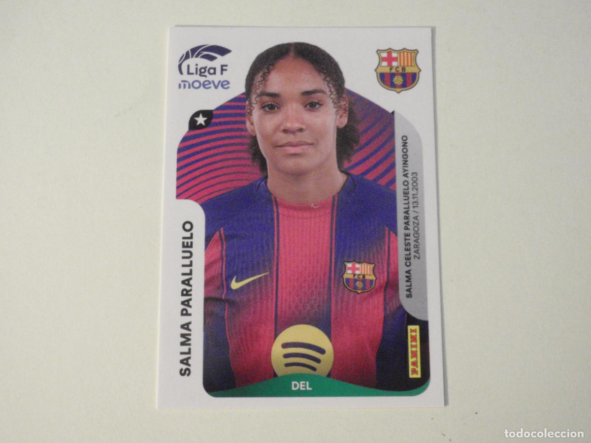 Cartes &agrave; collectionner de Football: Cromo sticker 99 SALMA PARALLUELO FC Barcelona. LIGA F Moeve femenina 2025 2026. Panini 25 26